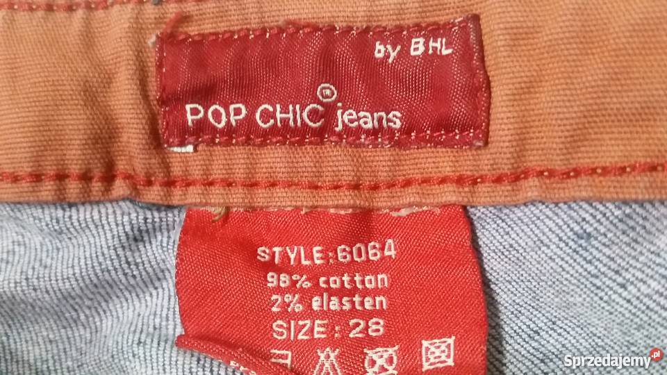 pop chic jeans spodnie dżinsy niebieski Kielce sprzedam