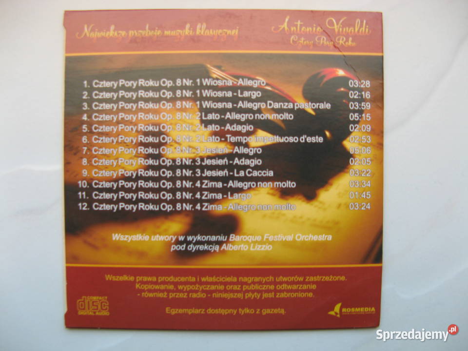 Największe przeboje muzyki klasycznej 8 płyt CD CD wielkopolskie Poznań