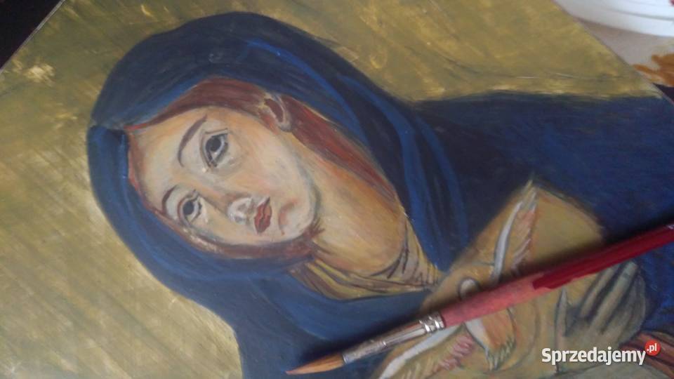 Madonna Niosąca Ducha Świętego ikona pisana Szczecin