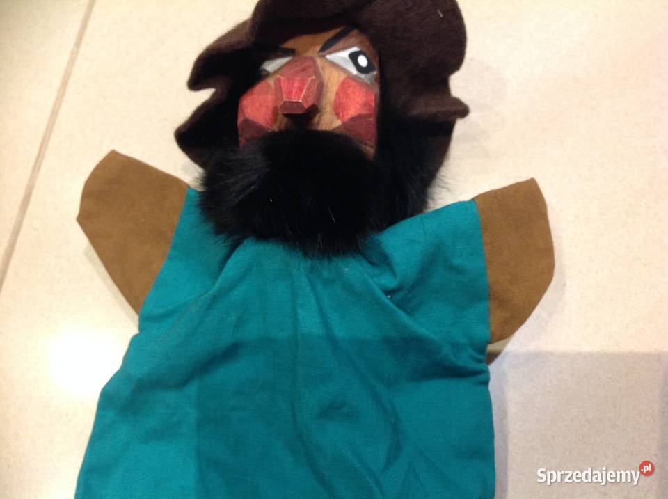 Drewniana Pacynka Kukiełka Vintage Nowa Sól sprzedam