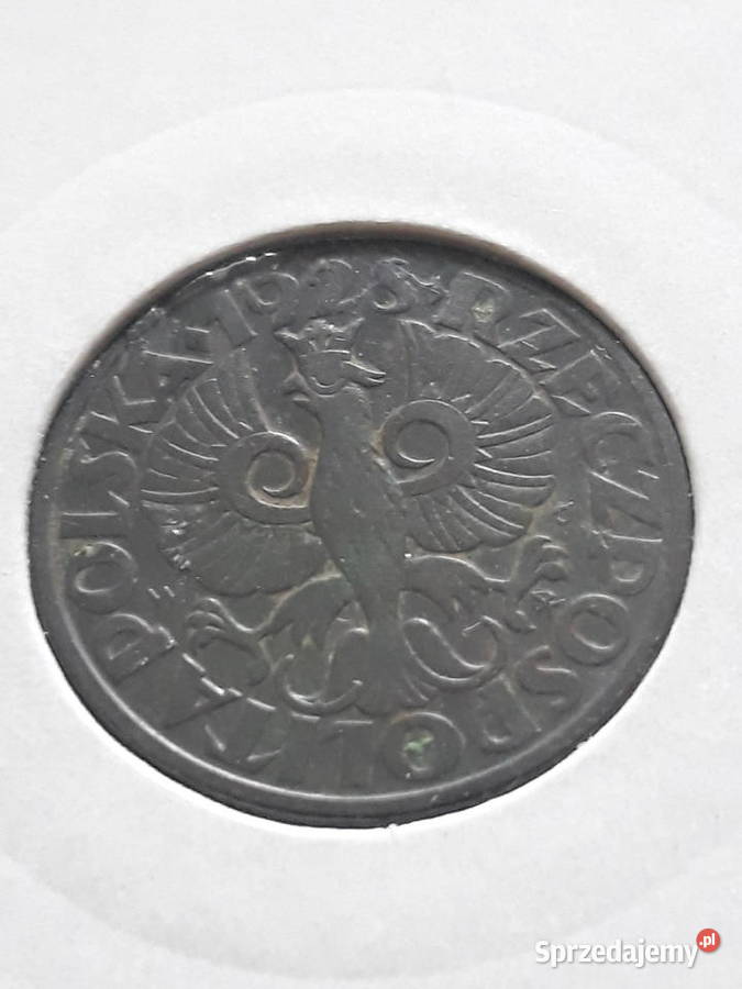 5 Groszy 1928 r super stan wielkopolskie Konin
