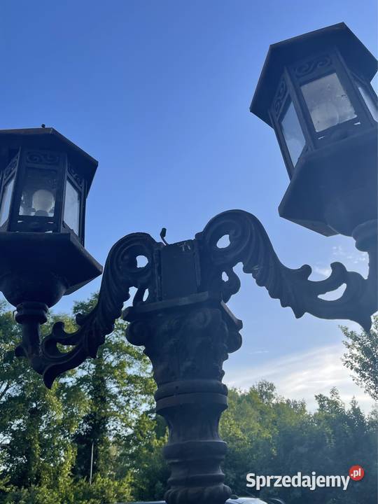 Antyk stara pałacowa lampa wys 3 metry waga 200 Bystrzyca Kłodzka