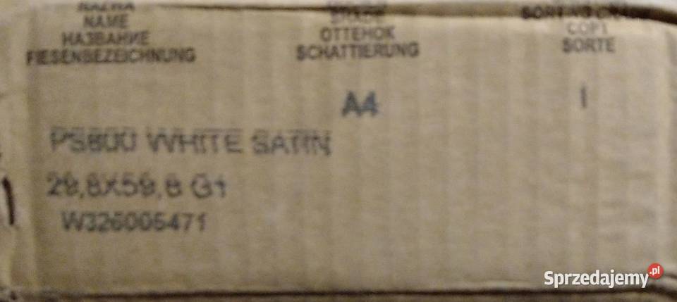Płytki Opoczno 800 WHITE SATIN 298 x 598 biała wielkopolskie