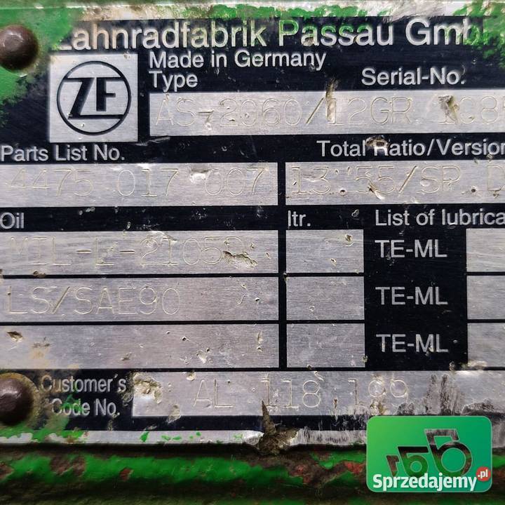 Zwolnica L151982 Zwrotnica Piasta 0501005107