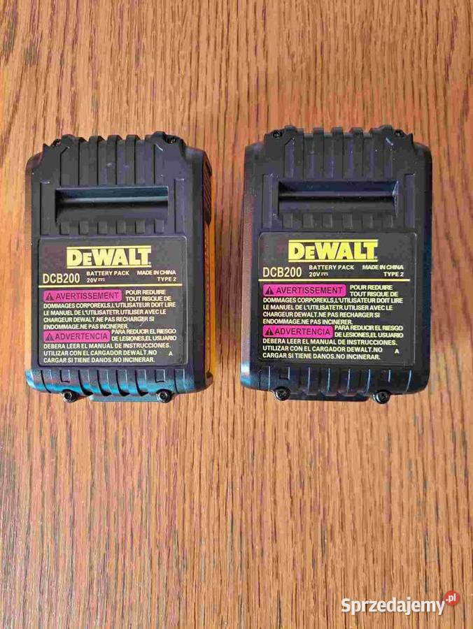 Akumulator DCB200 20V 2 sztuki dewalt 18V 12Ah dolnośląskie Świdnica