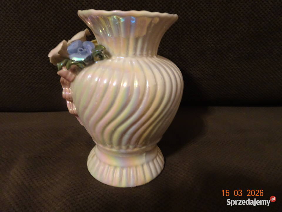 wazon ceramiczny perłowy lata 90te Warszawa