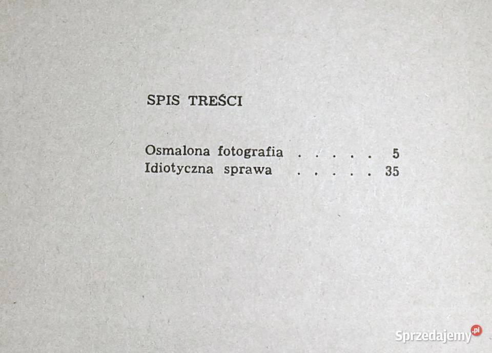 Osmalona fotografia Idiotyczna sprawa Dashiell Chełm