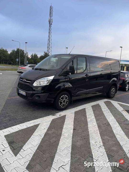 Ford transit Custom CZARNY długi ŚLICZNY hak 125KM Gliwice sprzedam