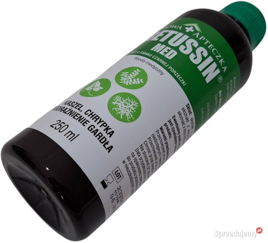 Butelka syropie Tretussin 250ml 54x163 Kreatywne śląskie