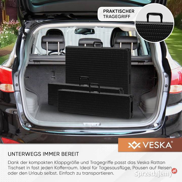 ZESTAW OGRODOWY STÓŁ 2 ŁAWKI SKŁADANY Z Kalety sprzedam