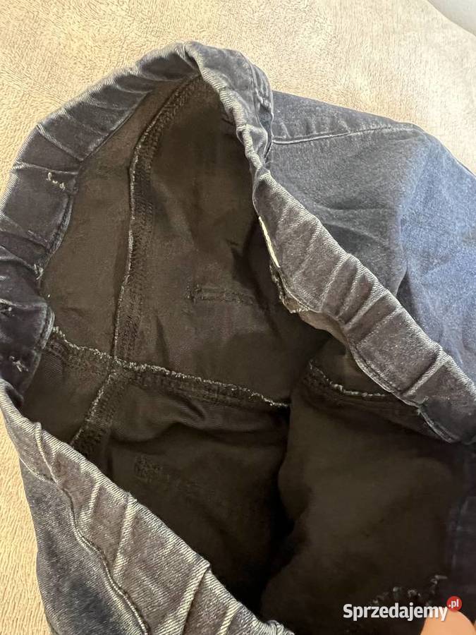 Spodnie jegginsy rurki skinny granatowe Jasło