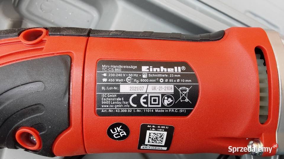 Einhell TC CS pilarka tarczowa nowa walizka Brzesko