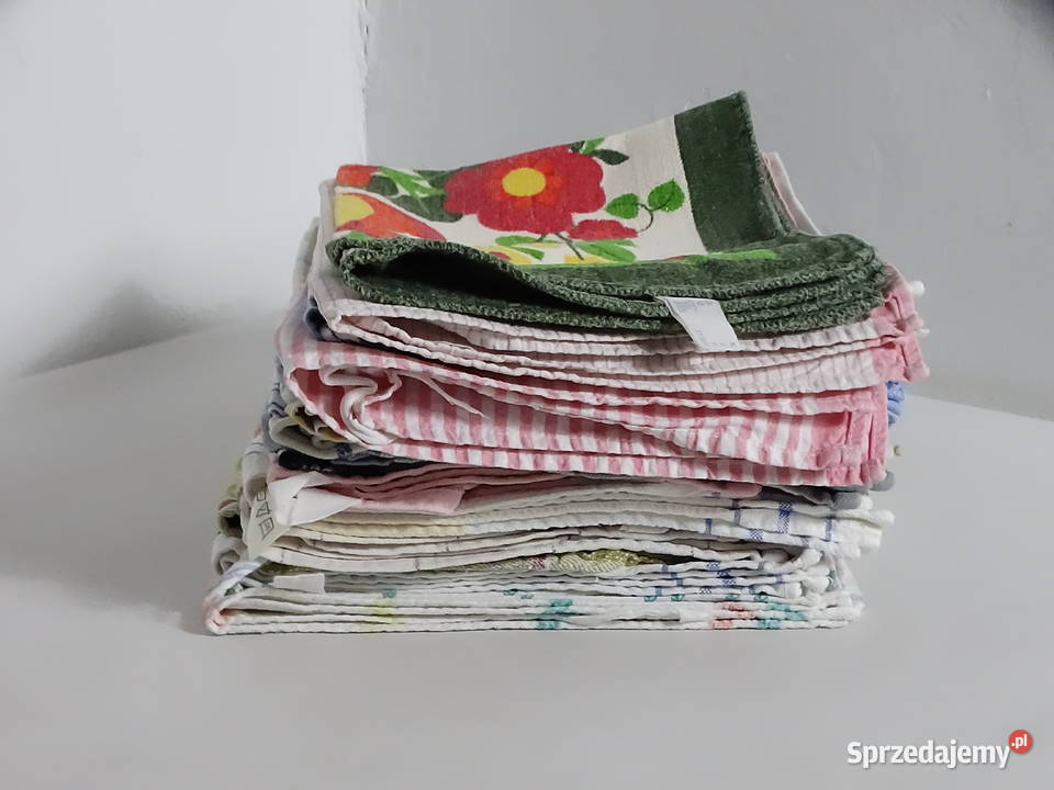 Zestaw 20 ścierek kuchennych bawełnianych RETRO Biłgoraj