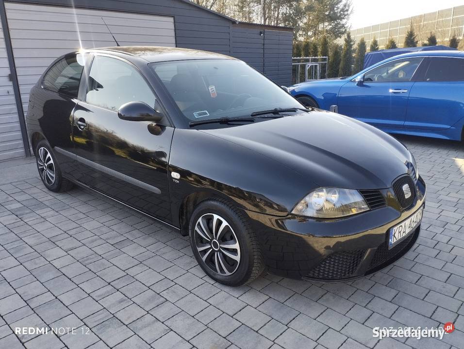SEAT IBIZA 19 TDI 101 2008r klima elektryka czarny Dębica