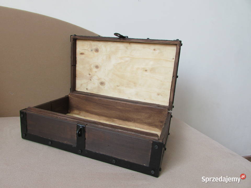 skrzynia drewniana skrzynka rękodzieło Rękodzieło Kraków