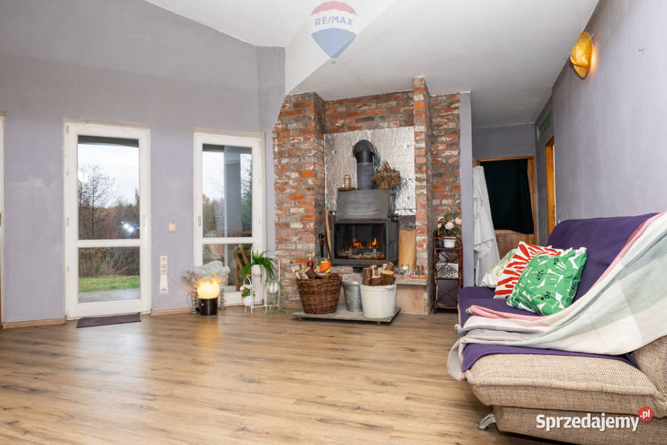 Dom z własnym stawem i wyspą pod Toruniem Obory Sprzedaż sprzedam