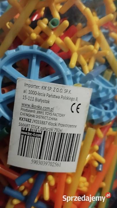 klocki słomki konstrukcyjne patyczki Poznań sprzedam