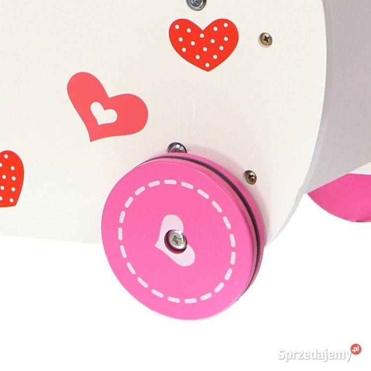 Wózek lalek drewniany z pościelą Ecotoys podlaskie Bielsk Podlaski