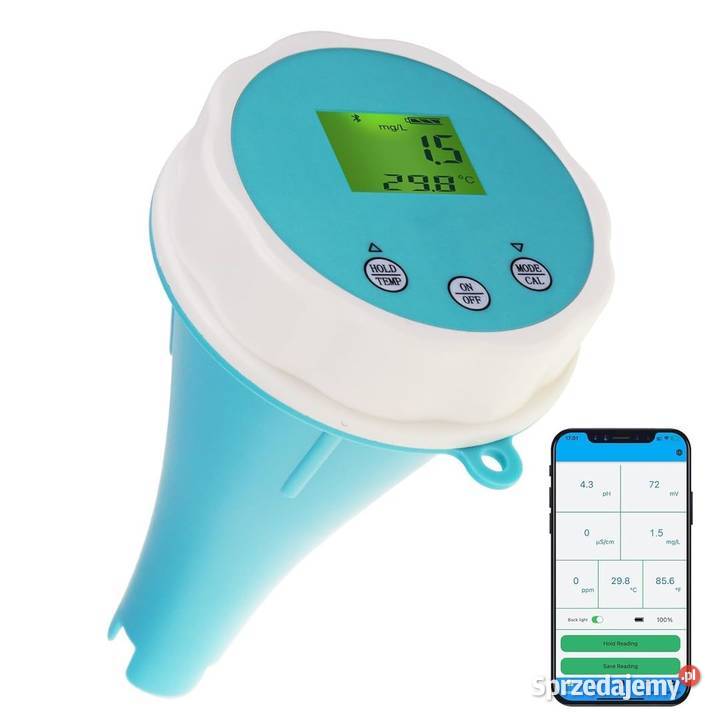 Inteligentny Tester Wody 6w1 Bluetooth pH Chlor Warszawa