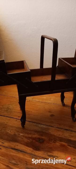 Drewniany rozkładany niciakprzybornik krawiecki Skierniewice