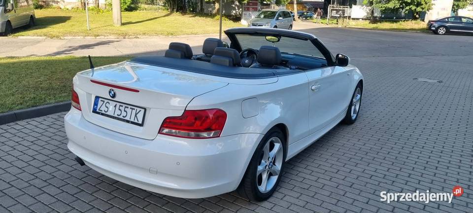 Bmw 1 Cabrio SUPER STAN biały Szczecin sprzedam