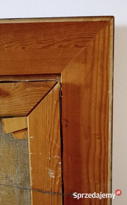 Obraz olejny na płótnie sygnowany Zatoka w mazowieckie Warszawa