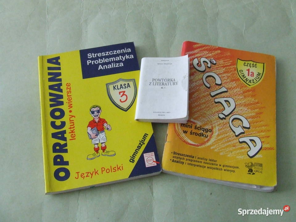 Gimnazjum Opracowania Lektury Wiersze 3 Ściąga miękka dolnośląskie Oborniki Śląskie