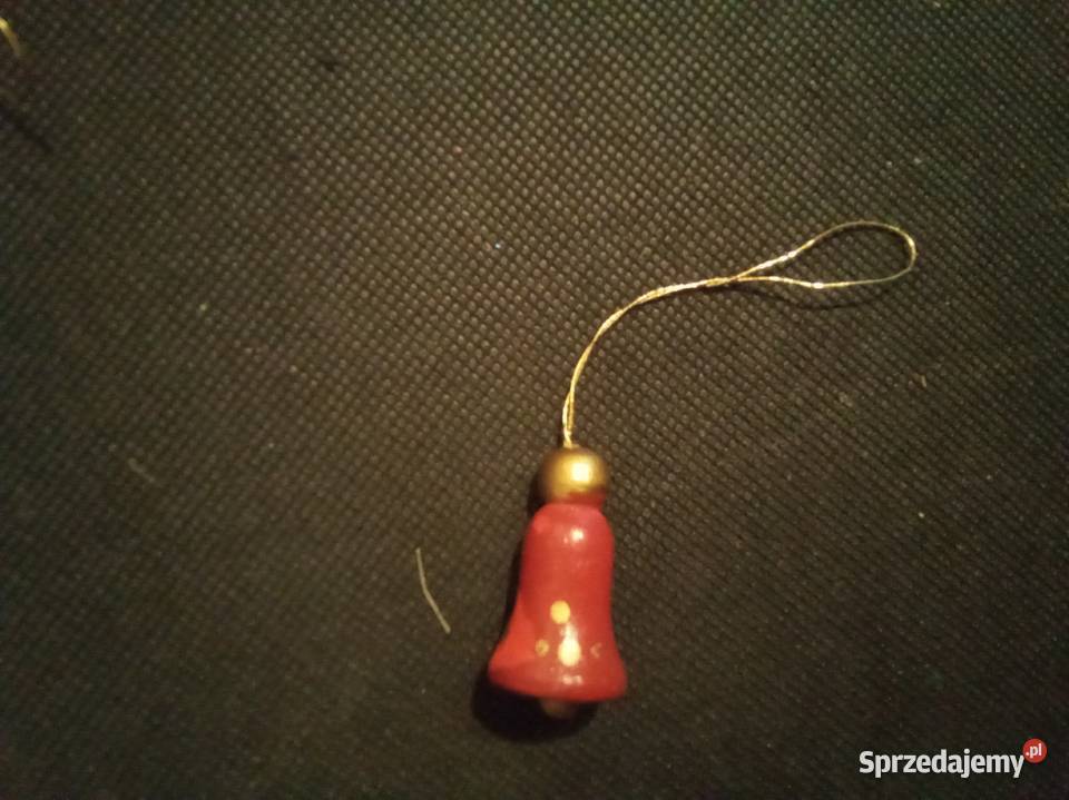 Zawieszka drewniana na choinkę czerwony dzwonek mazowieckie Warszawa sprzedam