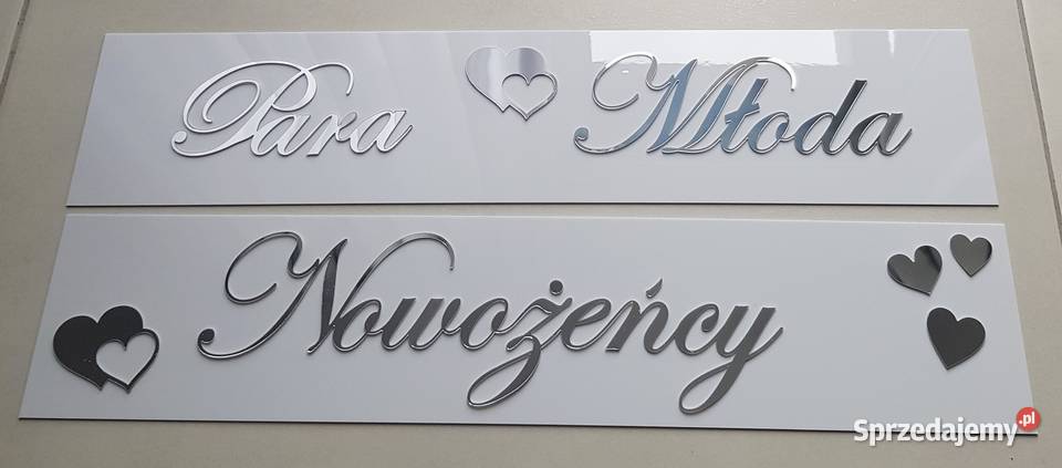 Tablice ślubne na rejestrację
