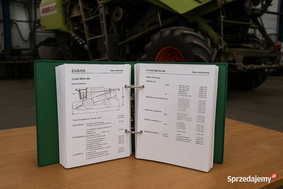 Instrukcja obsługi CLAAS DOMINATOR MEGA 350 360 pomorskie Gdańsk