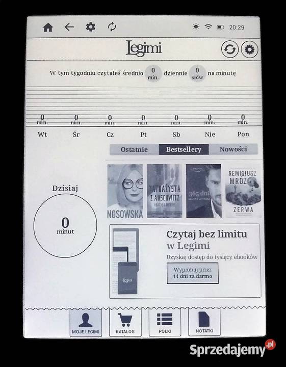 Czytnik inkBOOK Lumos Legimi NAJTANIEJ NOWY sprzedam