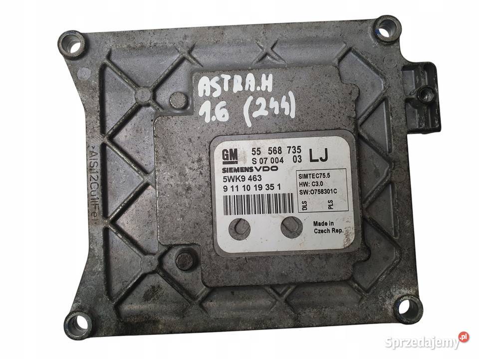 STEROWNIK SILNIKA ECU Opel Astra III H 16 16V Chełm