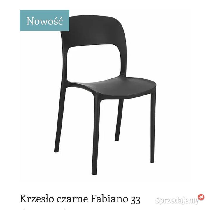Czarne krzesło Fabiano nowoczesne designerske