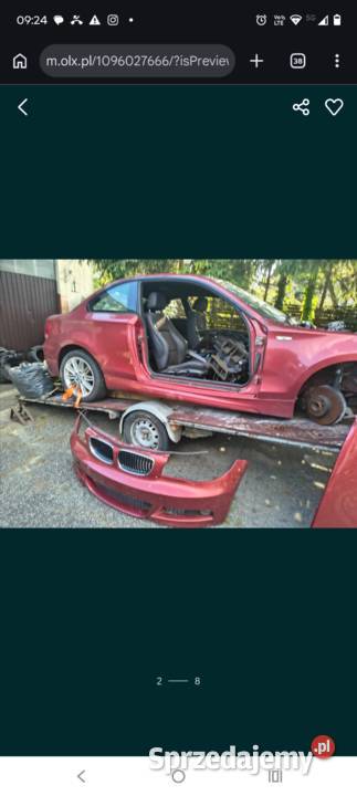 BMW e82 całą tanio Anglik Zarszyn