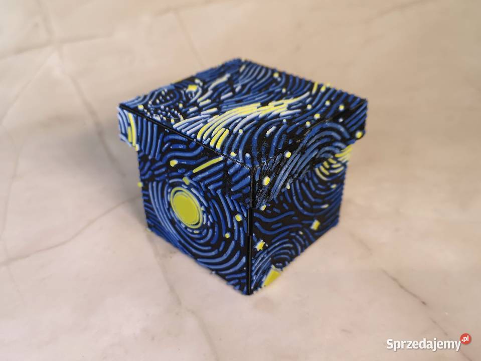 Dekoracyjne pudełko z nadrukiem 3D geometryczny Kielce
