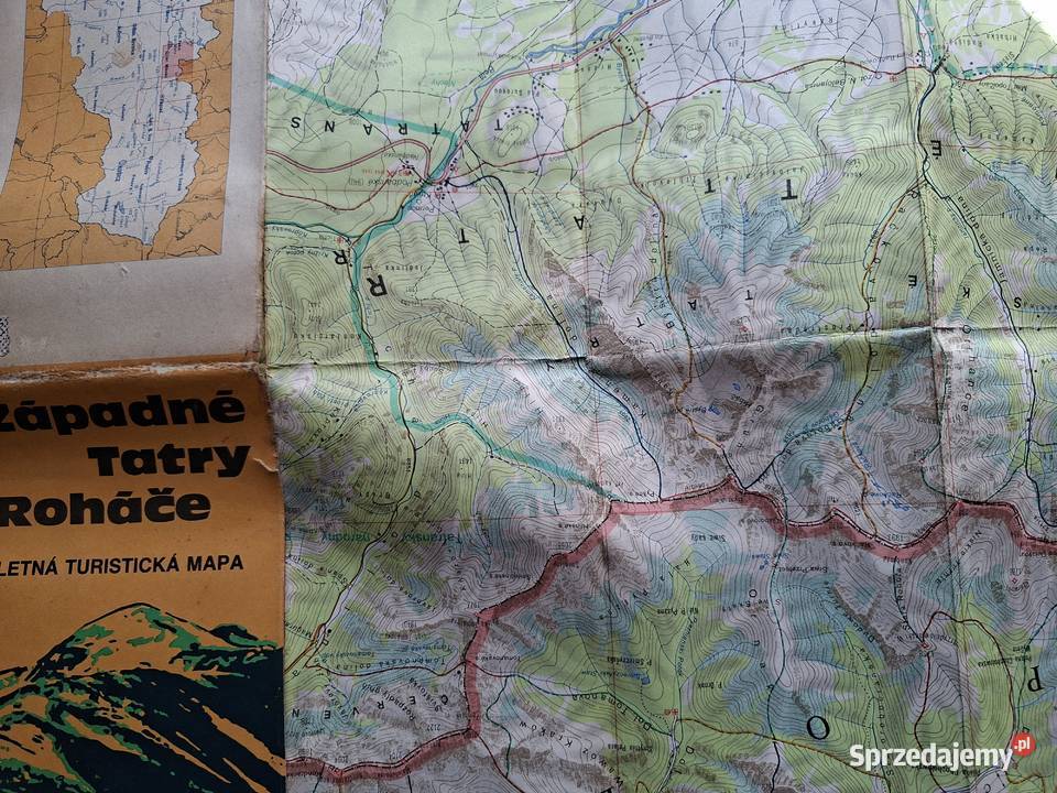 Zapadne Tatry Rohace Letna Turisticka Mapa 150 Rok wydania 1983 sprzedam