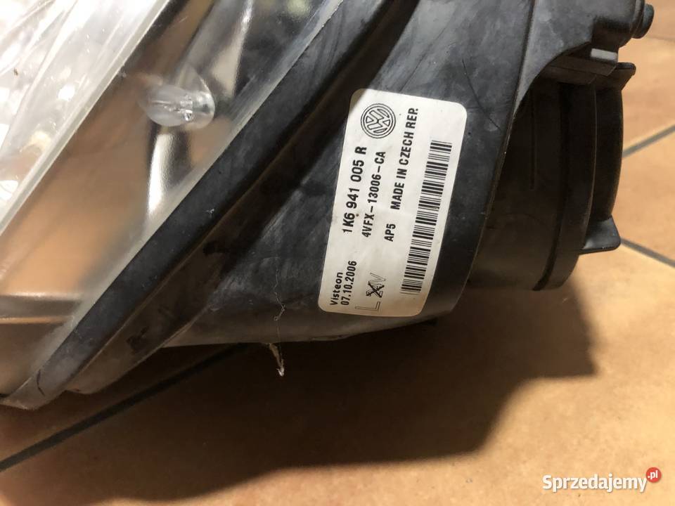 Lampa lewa visteon Vw golf 5 Oświetlenie Stary Sącz