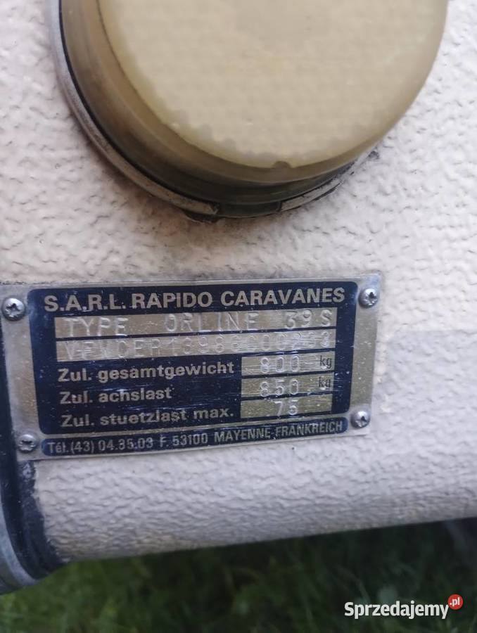 Rozkładana przyczepa kempingowa Rapido Orline Kempingowe Kamienica Polska