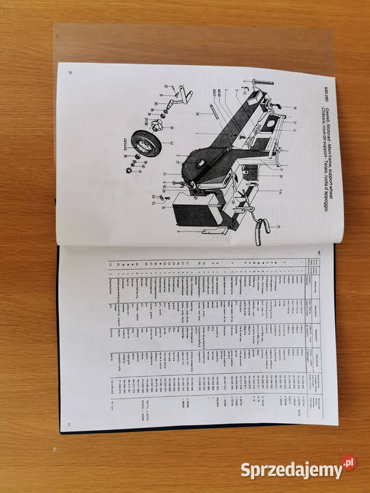 Katalog części zamiennych sieczkarnia Mengele MB Puławy sprzedam