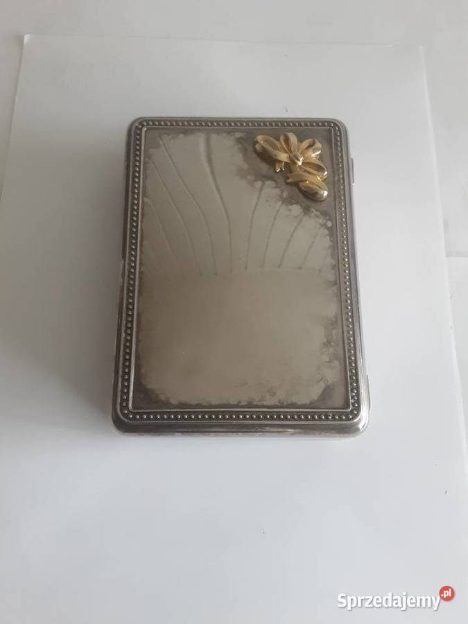 METALOWA OZDOBNA SZKATUŁKA NA BIŻUTERIĘ