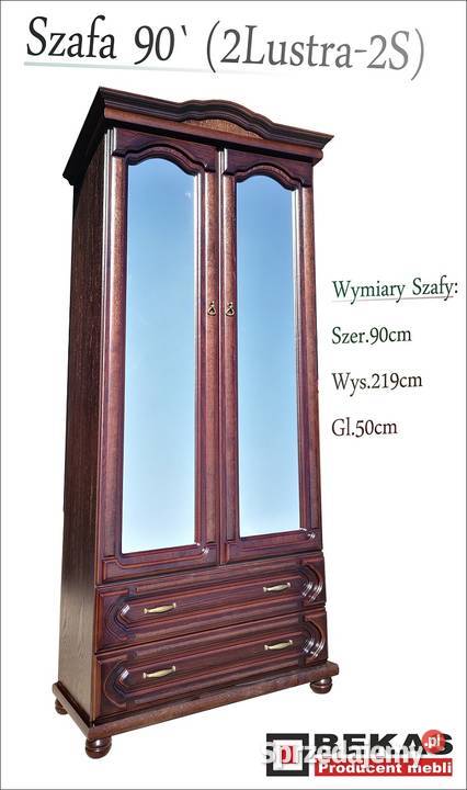 Szafa 90 Orzech Włoski Mahoń 2D1S BEKAS 90cm Mogilno