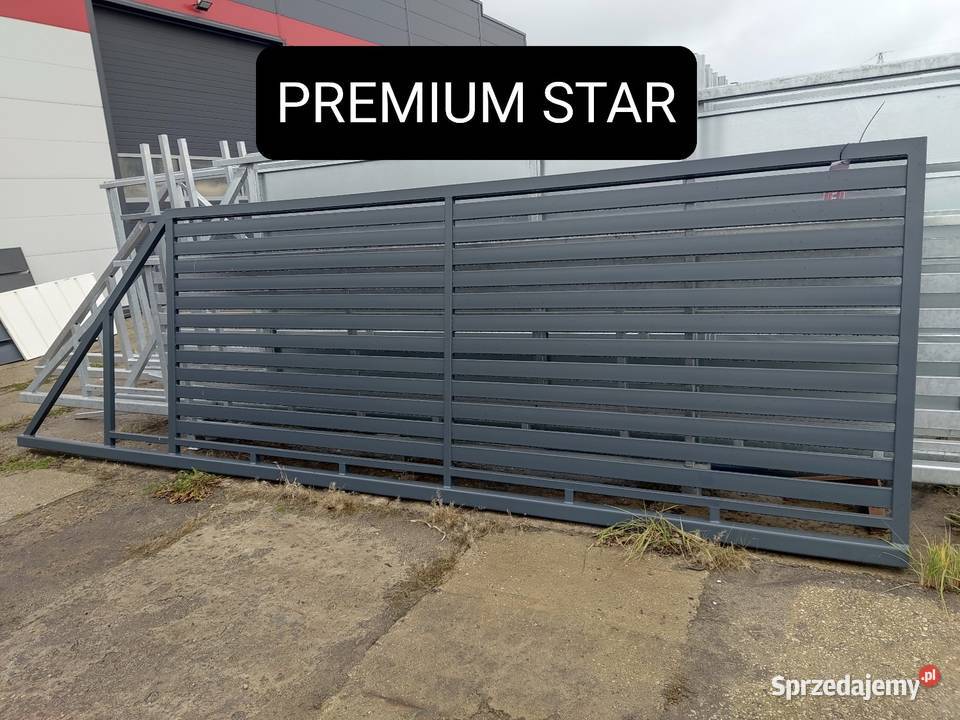 Brama przesuwna palisada 4m PREM STAR ocynk RAL