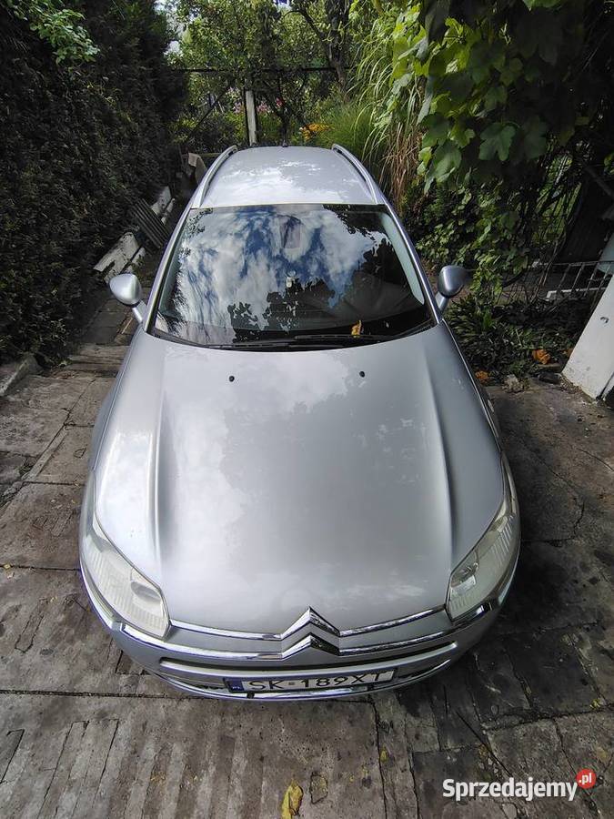 Citroen C5 kombi benzyna hak klima skóra manual skórzana tapicerka Katowice sprzedam