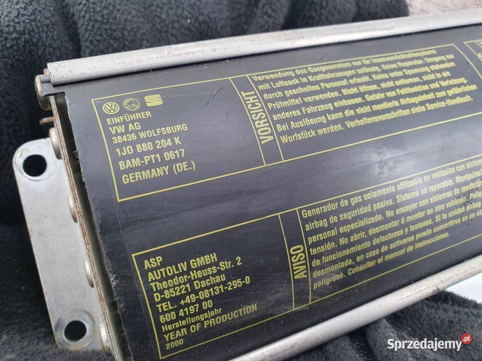 PODUSZKA AIRBAG VOLKSWAGEN GOLF IV 1J0880204K Lipno