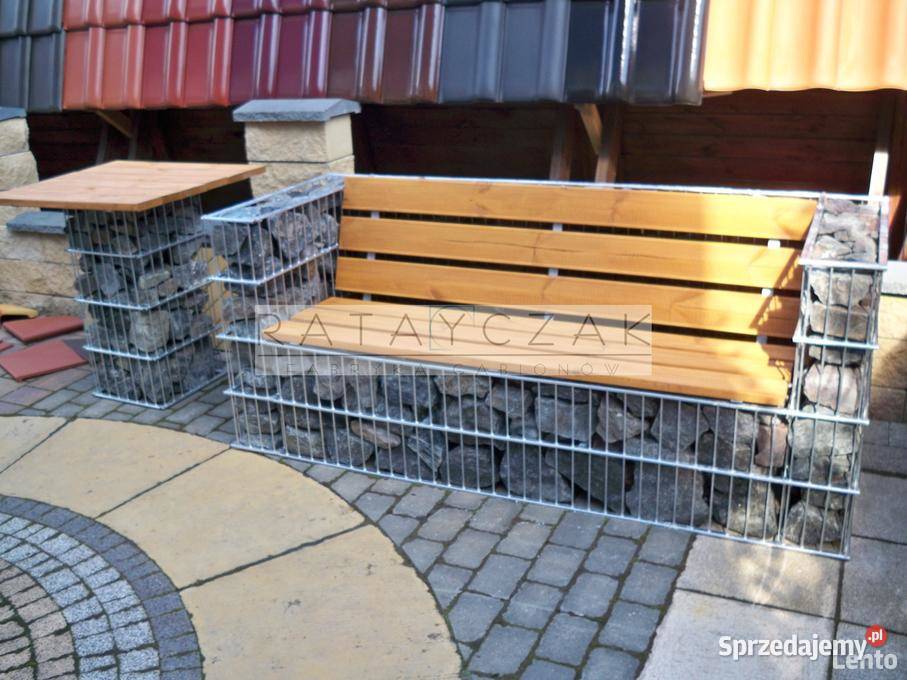 Kanapa narożna meble ogrodowe gabion gabiony Toruń