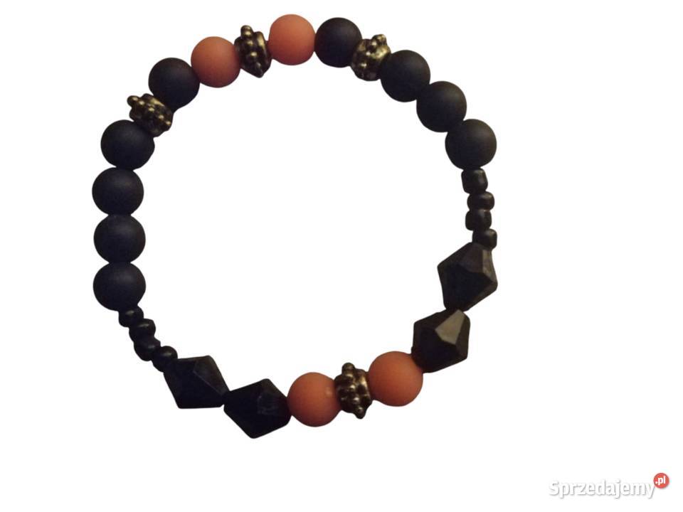 Bransoletka w kolorze pomarańczowo czarna