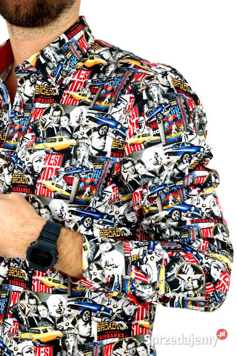 DANIEL BESSI Koszula Męska Fb055 Aktorzy Auta Ostrów Wielkopolski