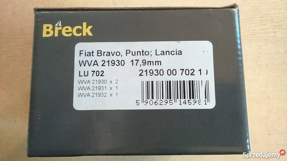 Klocki hamulcowe ALFA ROMEO FIAT LANCIA Ciechanów sprzedam