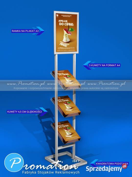 Wolnostojacy metalowy stojak reklamowy do Opole