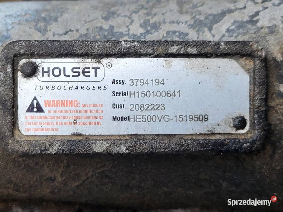 TURBINA TURBOSPREZARKA SCANIA 3794194 HOLSET VTG Zawichost